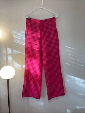Sonderhaus Perfect Pants in Pink and Red Gingham